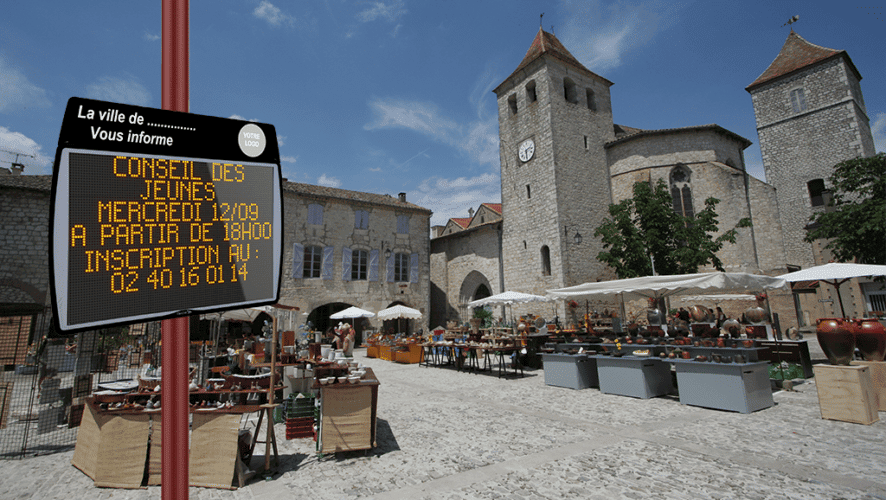 Élan Cité - Evocity le panneau d'affichage extérieur numérique pour les villes et communes