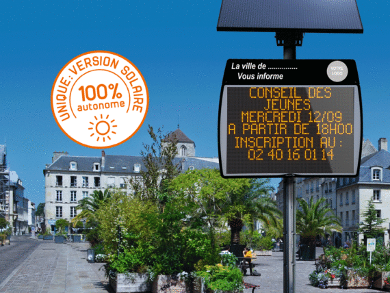 Panneau d’information lumineux EVOCITY
