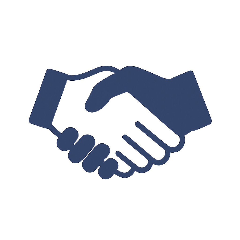 Icone de serrage de main